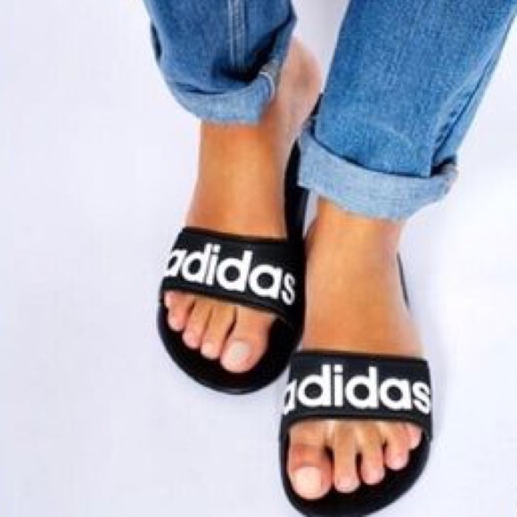 adidas pool slides womens